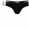 EMPORIO ARMANI Hip Brief DP 111321/CC715/07320 Slips, Baumwoll-Stretch, Schwarz