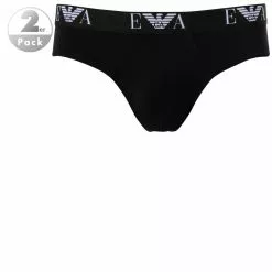 EMPORIO ARMANI Hip Brief DP 111321/CC715/07320 Slips, Baumwoll-Stretch, Schwarz
