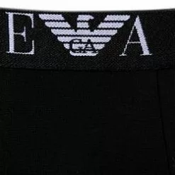 EMPORIO ARMANI Trunk Doppelpack 111210/CC715/07320 Trunks, Baumwoll-Stretch, Schwarz -Wäsche Verkaufsshop 113558 norm2