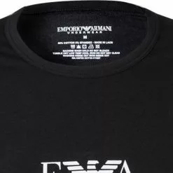 EMPORIO ARMANI CNeck T-Shirt DP 111267/CC715/07320 T-Shirts, Baumwolle, Schwarz -Wäsche Verkaufsshop 113560 norm2