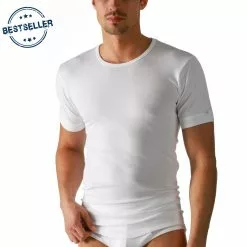 Mey NOBLESSE Shirt 1/2 Arm weiß 2802/101 T-Shirt, Pima Baumwolle