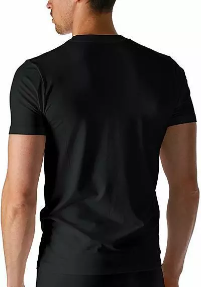 Mey DRY COTTON Olympia-Shirt schwarz 46003/123 T-Shirt, Baumwolle 2 Mey DRY COTTON Olympia-Shirt schwarz 46003/123 T-Shirt, Baumwolle – Bild 2