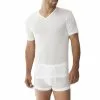 Zimmerli Royal Classic V-Shirt 252/8122 T-Shirt , Baumwolle mercerisiert, Weiß , Weiß