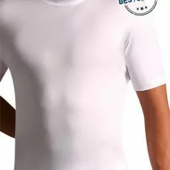 Novila Natural Comfort American-Shirt 8036/03/1 T-Shirt, Mako-Baumwolle, Weiß