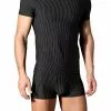 bruno banani Straight Line V-Shirt 2205/1063/712 T-Shirt, Mikrofaser-Stretch, Schwarz, Schwarz-weiß