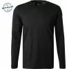 RAGMAN T-Shirt 482180/009 Longsleeve, Body Fit, Pima Baumwolle, Schwarz