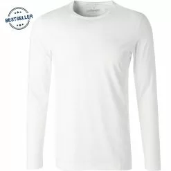 RAGMAN T-Shirt 482180/006 Longsleeve, Body Fit, Pima Baumwolle, Weiß