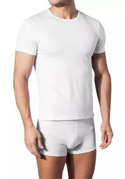 bruno banani Base Line Shirt 2208/1117/001 T-Shirt, Baumwoll-Stretch, Weiß 1 bruno banani Base Line Shirt 2208/1117/001 T-Shirt, Baumwoll-Stretch, Weiß