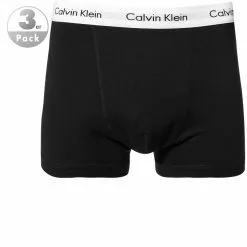 Calvin Klein Underwear Calvin Klein COTTON STRETCH 3er Pack U2662G/001 Trunks, Baumwolle, Schwarz, Schwarz-weiss