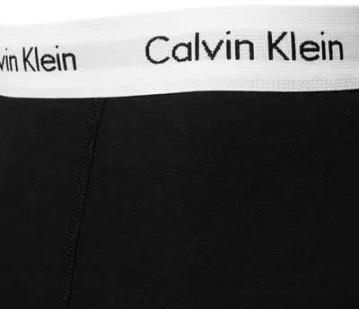 Calvin Klein Underwear Calvin Klein COTTON STRETCH 3er Pack U2662G/001 Trunks, Baumwolle, Schwarz, Schwarz-weiss 3 Calvin Klein Underwear Calvin Klein COTTON STRETCH 3er Pack U2662G/001 Trunks, Baumwolle, Schwarz, Schwarz-weiss – Bild 3