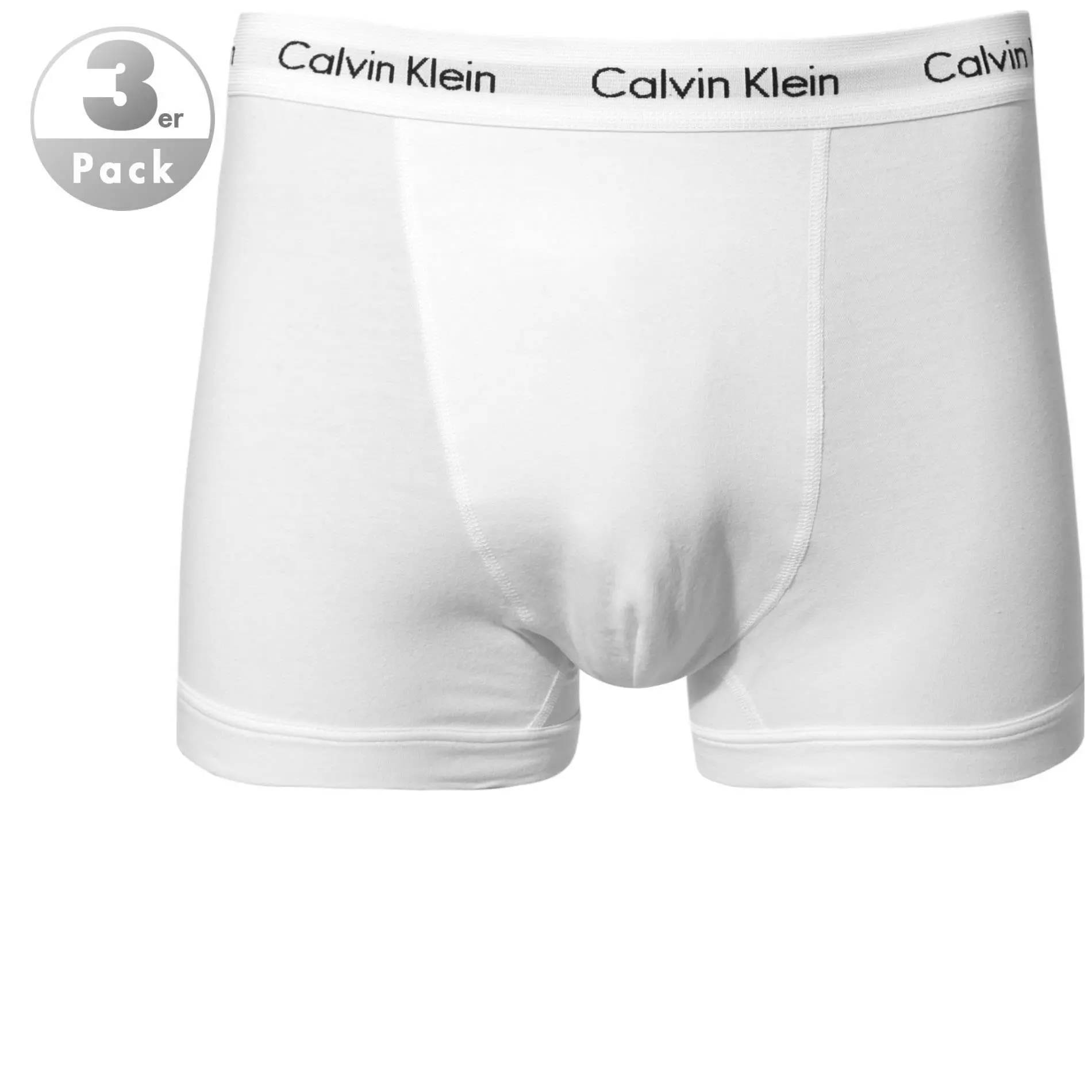 Calvin Klein Underwear Calvin Klein COTTON STRETCH 3er Pack U2662G/100 Trunks, Baumwolle, Weiss 1 Calvin Klein Underwear Calvin Klein COTTON STRETCH 3er Pack U2662G/100 Trunks, Baumwolle, Weiss