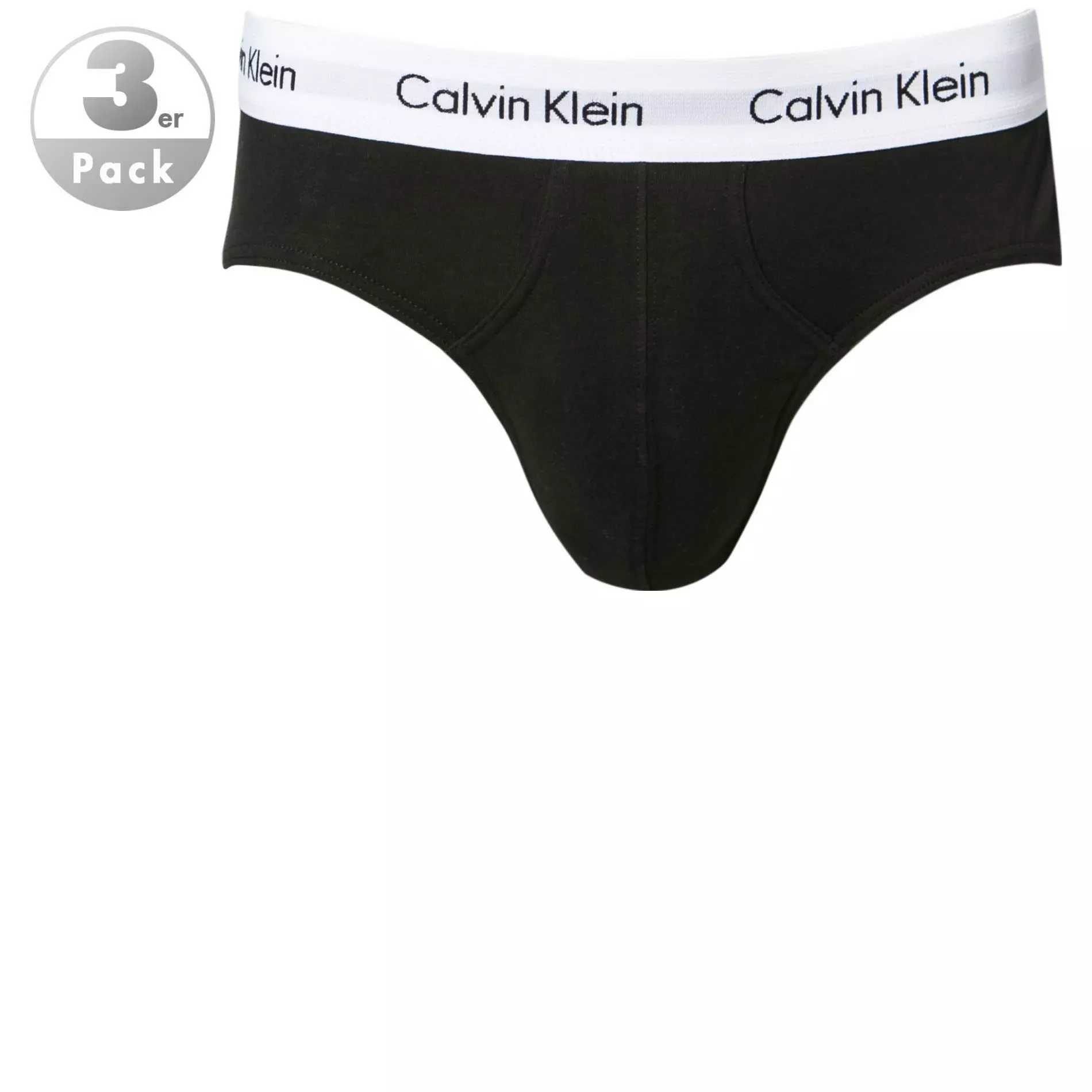Calvin Klein Underwear Calvin Klein COTTON STRETCH 3er Pack U2661G/001 Slips, Baumwolle, Schwarz, Schwarz-weiß 1 Calvin Klein Underwear Calvin Klein COTTON STRETCH 3er Pack U2661G/001 Slips, Baumwolle, Schwarz, Schwarz-weiß