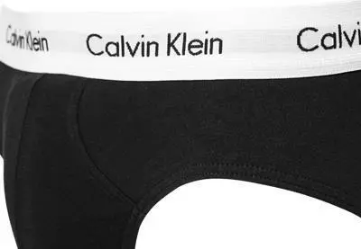 Calvin Klein Underwear Calvin Klein COTTON STRETCH 3er Pack U2661G/001 Slips, Baumwolle, Schwarz, Schwarz-weiß 3 Calvin Klein Underwear Calvin Klein COTTON STRETCH 3er Pack U2661G/001 Slips, Baumwolle, Schwarz, Schwarz-weiß – Bild 3