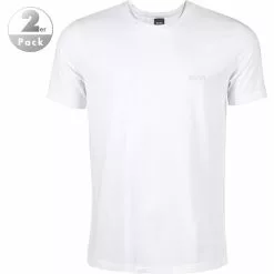 BOSS RH-Shirt 2er Pack white 50325405/100 T-Shirts, Baumwoll-Stretch, Weiß
