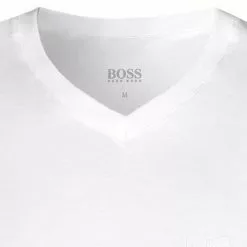 BOSS V-Shirt 2er Pack white 50325401/100 T-Shirts, Baumwolle, Weiß -Wäsche Verkaufsshop 154978 norm2