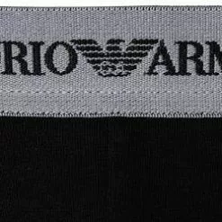 EMPORIO ARMANI Brief 2Pack 111321/CC717/03320 Slips, Baumwoll-Stretch, Schwarz-grau -Wäsche Verkaufsshop 178884 norm4