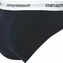 EMPORIO ARMANI Brief 2Pack 111321/CC717/10410 Slips, Baumwoll-Stretch, Weiß-navy, Weiß-blau -Wäsche Verkaufsshop 178885 norm5