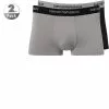 EMPORIO ARMANI Trunk 2Pack 111210/CC717/03320 Trunks, Baumwoll-Stretch, Schwarz-grau