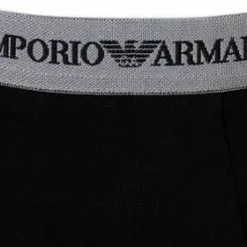 EMPORIO ARMANI Trunk 2Pack 111210/CC717/03320 Trunks, Baumwoll-Stretch, Schwarz-grau -Wäsche Verkaufsshop 178887 norm3