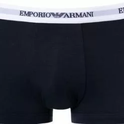 EMPORIO ARMANI Trunk 2Pack 111210/CC717/10410 Trunks, Baumwoll-Stretch, Dunkelblau-weiß, Weiß-blau -Wäsche Verkaufsshop 178888 norm2