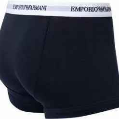 EMPORIO ARMANI Trunk 2Pack 111210/CC717/10410 Trunks, Baumwoll-Stretch, Dunkelblau-weiß, Weiß-blau -Wäsche Verkaufsshop 178888 norm5