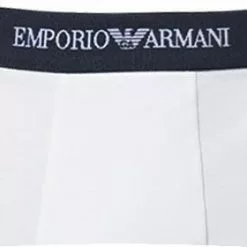 EMPORIO ARMANI Trunk 3er Pack 111357/CC717/00110 Trunks, Baumwoll-Stretch, Weiß -Wäsche Verkaufsshop 187401 norm2