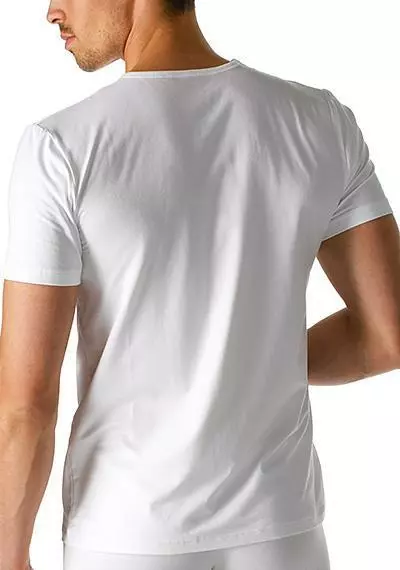 Mey DRY COTTON 1/2 Arm-Shirt 46002/101 T-Shirt, Baumwolle, Weiß 2 Mey DRY COTTON 1/2 Arm-Shirt 46002/101 T-Shirt, Baumwolle, Weiß – Bild 2