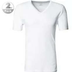 Jockey V-Neck Shirt 2er Pack 18501823/01 T-Shirts, Baumwolle, Weiß
