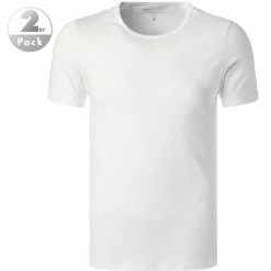 Marc O'Polo Shirt Crew-Neck 149803/100 T-Shirts, Baumwoll-Stretch, Weiß, White