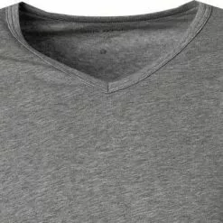 Marc O'Polo Shirt V-Neck 2er Pack 149804/202 T-Shirts, Baumwoll-Stretch, Grau meliert, Grey-melange -Wäsche Verkaufsshop 219867 norm2