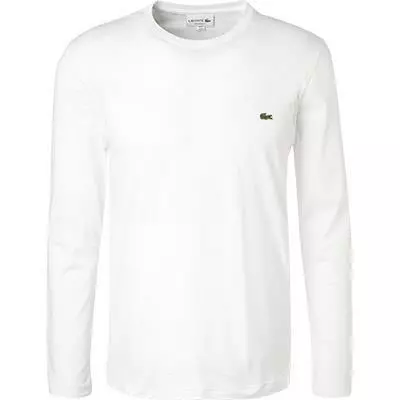 LACOSTE T-Shirt TH2040/001 Longsleeve, Regular Fit, Baumwolle, Weiß, Blanc 1 LACOSTE T-Shirt TH2040/001 Longsleeve, Regular Fit, Baumwolle, Weiß, Blanc