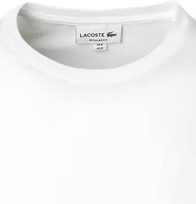 LACOSTE T-Shirt TH2040/001 Longsleeve, Regular Fit, Baumwolle, Weiß, Blanc 2 LACOSTE T-Shirt TH2040/001 Longsleeve, Regular Fit, Baumwolle, Weiß, Blanc – Bild 2