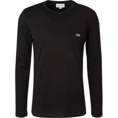 LACOSTE T-Shirt TH2040/031 Longsleeve, Regular Fit, Baumwolle, Schwarz, Noir 1 LACOSTE T-Shirt TH2040/031 Longsleeve, Regular Fit, Baumwolle, Schwarz, Noir