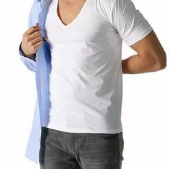 MEY Drunterhemd V-Neck Regular Fit 46038/101 Baumwolle COOLMAX®, Weiß, White -Wäsche Verkaufsshop 220955 norm3