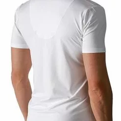 MEY Drunterhemd V-Neck Regular Fit 46038/101 Baumwolle COOLMAX®, Weiß, White -Wäsche Verkaufsshop 220955 norm5