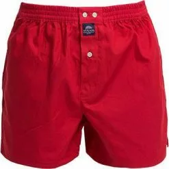 MC ALSON Boxer-Shorts 0110/rot Boxershorts, Baumwolle