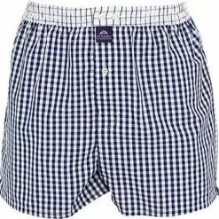 MC ALSON Boxer-Shorts 0225/blau-weiß Boxershorts, Baumwolle, Blau-weiß kariert