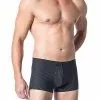 Schiesser Long Life Soft Shorts 149047/001 Trunk, Modal, Schwarz-grau gestreift, Blauschwarz