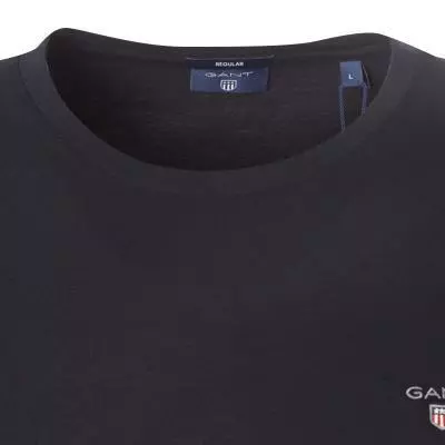 Gant Longsleeve 234502/5 Regular Fit, Baumwolle, Schwarz, Black 2 Gant Longsleeve 234502/5 Regular Fit, Baumwolle, Schwarz, Black – Bild 2