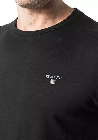 Gant Longsleeve 234502/5 Regular Fit, Baumwolle, Schwarz, Black 3 Gant Longsleeve 234502/5 Regular Fit, Baumwolle, Schwarz, Black – Bild 3