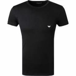 EMPORIO ARMANI T-Shirt 111035/CC729/00020 Baumwolle, Schwarz