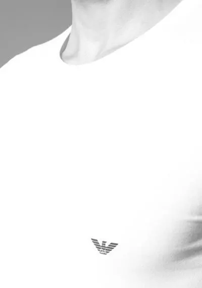 EMPORIO ARMANI T-Shirt 111035/CC729/00010 Baumwolle, Weiß 3 EMPORIO ARMANI T-Shirt 111035/CC729/00010 Baumwolle, Weiß – Bild 3