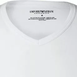 EMPORIO ARMANI V-Neck 2er Pack 111512/CC717/10410 T-Shirts, Baumwolle, Weiß-navy, Weiß 9 EMPORIO ARMANI V-Neck 2er Pack 111512/CC717/10410 T-Shirts, Baumwolle, Weiß-navy, Weiß -Wäsche Verkaufsshop 229191 norm2