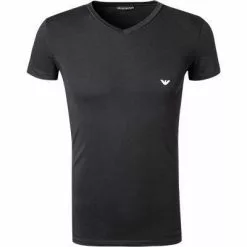 EMPORIO ARMANI V-Shirt 110810/CC729/00020 T-Shirt, Baumwolle, Schwarz