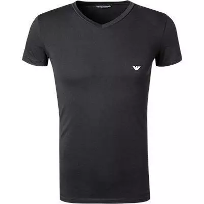 EMPORIO ARMANI V-Shirt 110810/CC729/00020 T-Shirt, Baumwolle, Schwarz 1 EMPORIO ARMANI V-Shirt 110810/CC729/00020 T-Shirt, Baumwolle, Schwarz