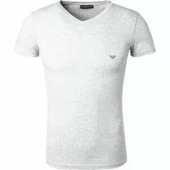 EMPORIO ARMANI V-Shirt 110810/CC729/00048 T-Shirt, Baumwolle, Hellgrau meliert, Grau