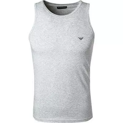 EMPORIO ARMANI Tank Top 110828/CC729/00048 Tanktop, Baumwoll-Stretch, Hellgrau meliert, Grau 1 EMPORIO ARMANI Tank Top 110828/CC729/00048 Tanktop, Baumwoll-Stretch, Hellgrau meliert, Grau