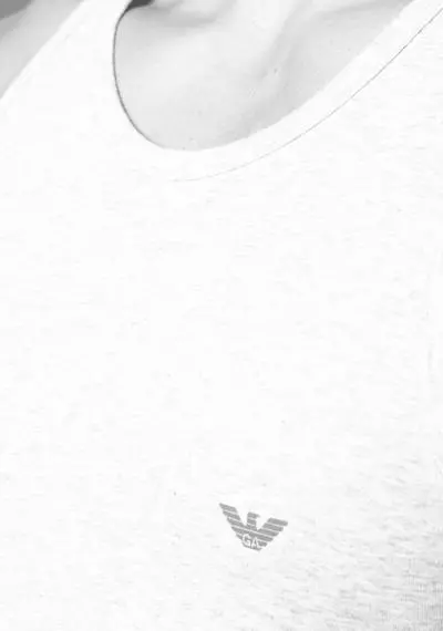 EMPORIO ARMANI Tank Top 110828/CC729/00048 Tanktop, Baumwoll-Stretch, Hellgrau meliert, Grau 3 EMPORIO ARMANI Tank Top 110828/CC729/00048 Tanktop, Baumwoll-Stretch, Hellgrau meliert, Grau – Bild 3