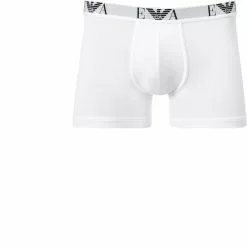 EMPORIO ARMANI Boxer 2er Pack 111284/CC715/04710 Trunks, Baumwoll-Stretch, Weiß