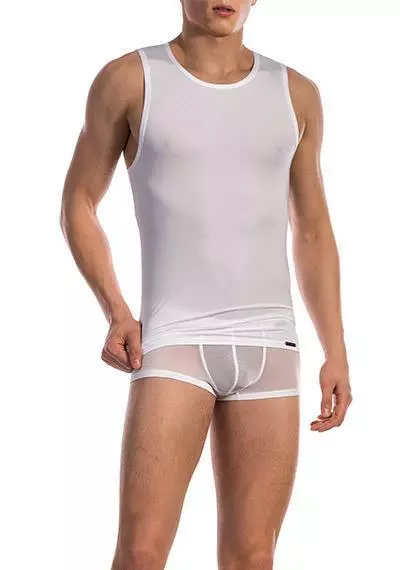 Olaf Benz RED1201 Tanktop weiß 105836/1000 Mikrofaser 2 Olaf Benz RED1201 Tanktop weiß 105836/1000 Mikrofaser – Bild 2